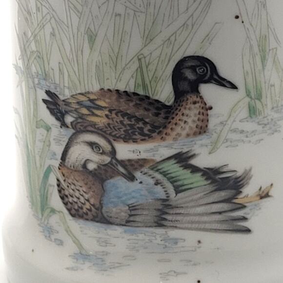 Vintage Duck Coffee Mug Pair Made in Japan Ceramic Mallard Waterfowl Cabin Decor - Picture 9 of 12